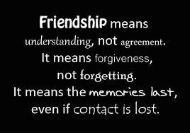 What friendship means